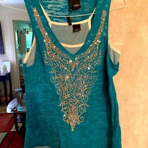 Super cute double layered tank top.